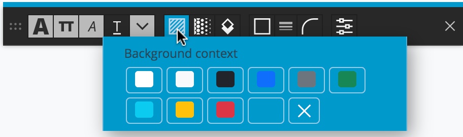 The Pinegrow Floating Tools can add background context classes