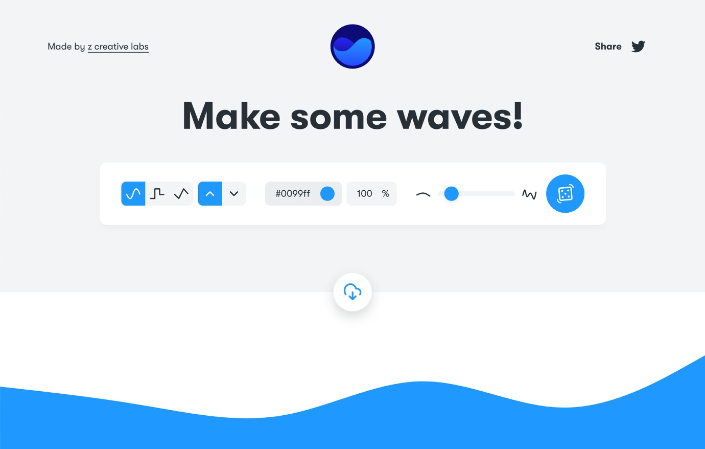 The getwaves.io home page